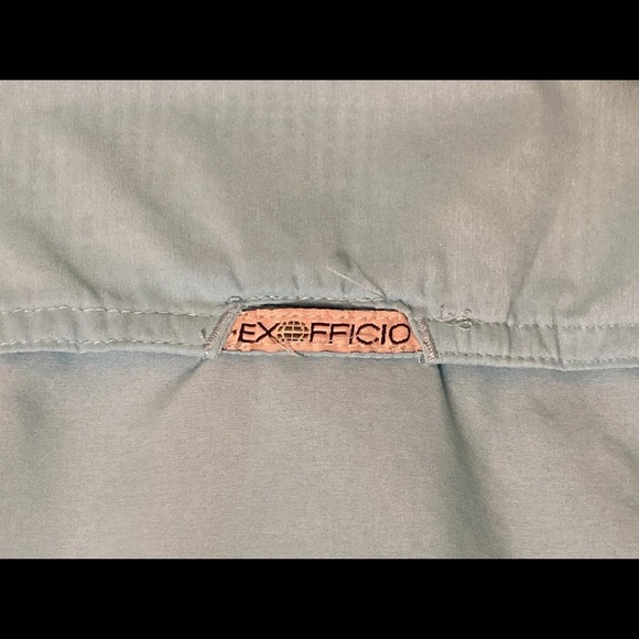 ExOfficio Men's Blue Outdoor Hiking Fishing Long Sleeve Snap Up Shirt Size 2XL - Picture 8 of 10
